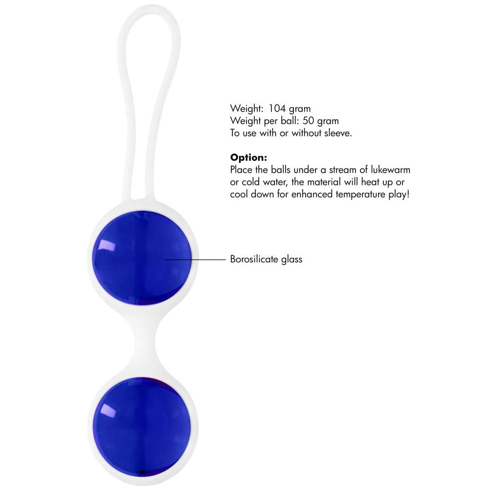 Chrystalino Ben Wa - Blue Large