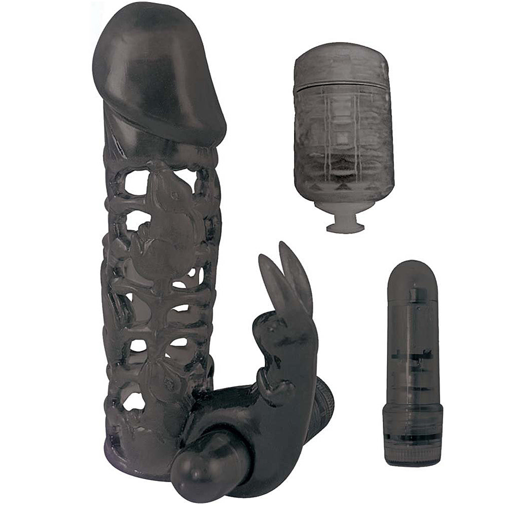 Clit Tickler Penis Extender - Black