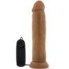 Blush Novelties - Dr. Skin - Dr. Throb Vibrating Realistic Cock with Suction Cup - 9.5" Mocha