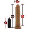 Blush Novelties - Dr. Skin - Dr. Throb Vibrating Realistic Cock with Suction Cup - 9.5" Mocha