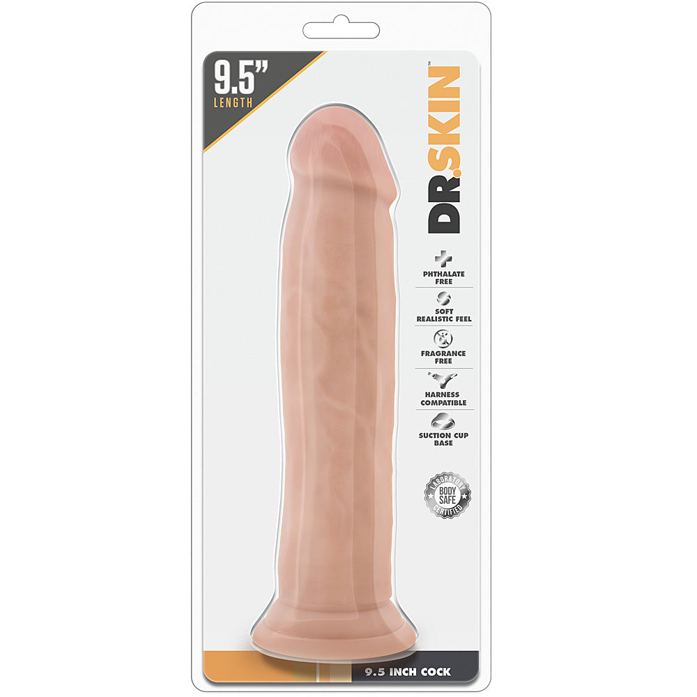 Blush Novelties - Dr. Skin Cock With Suction Cup - 9.5" Vanilla