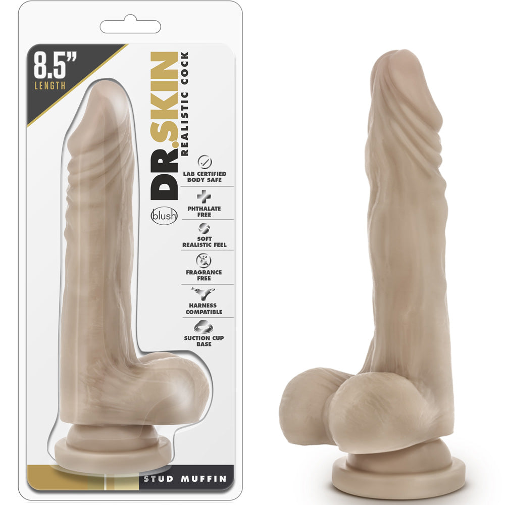 Blush Novelties - Dr. Skin Stud Muffin - 8.5" Beige