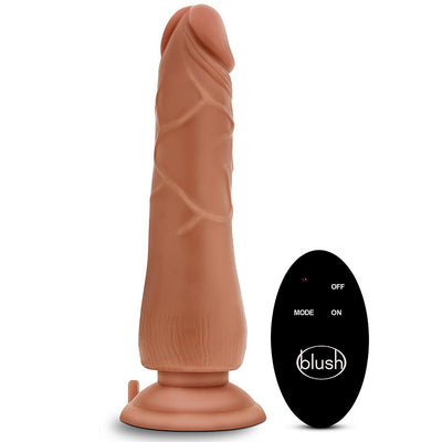 Blush Novelties - Dr. Skin Wireless Remote Cock - 9" Mocha