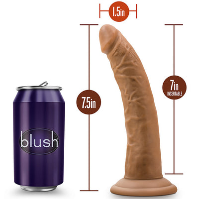 Blush Novelties - Dr. Skin Cock With Suction Cup - 7" Mocha