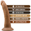 Blush Novelties - Dr. Skin Cock With Suction Cup - 7" Mocha
