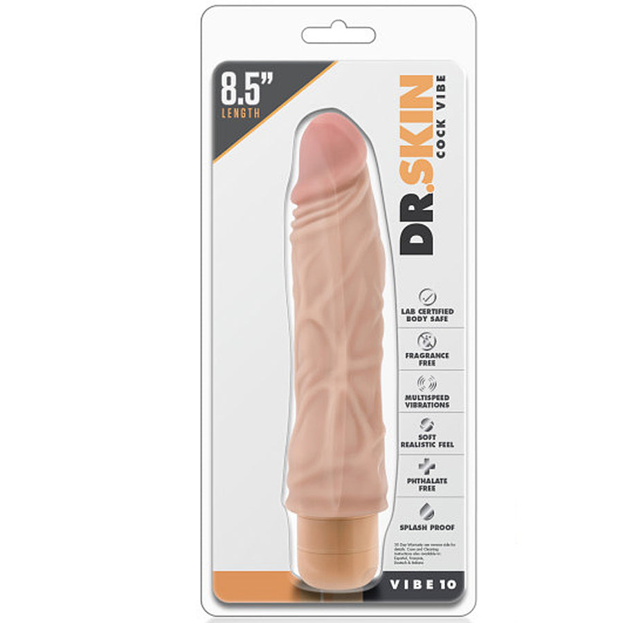 Blush Novelties - Dr. Skin Cock Vibe 10 - 8.5" Flesh