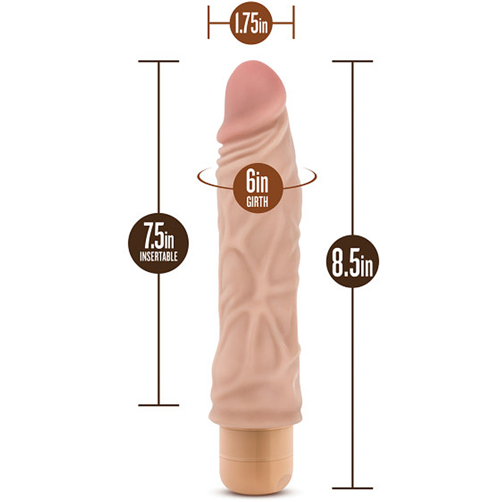 Blush Novelties - Dr. Skin Cock Vibe 10 - 8.5" Flesh