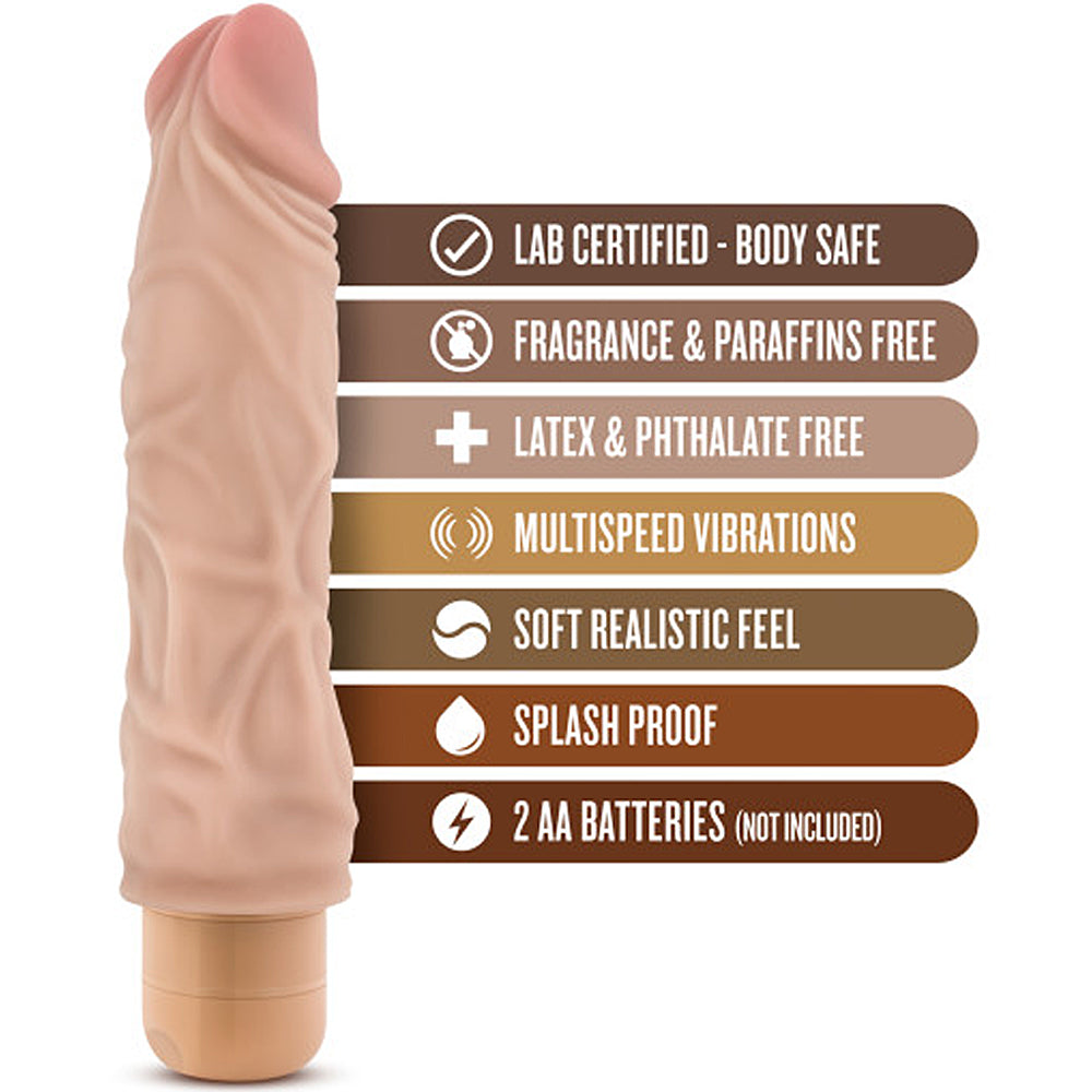 Blush Novelties - Dr. Skin Cock Vibe 10 - 8.5" Flesh