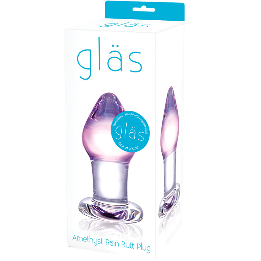 Glas - Amethyst Rain Butt Plug