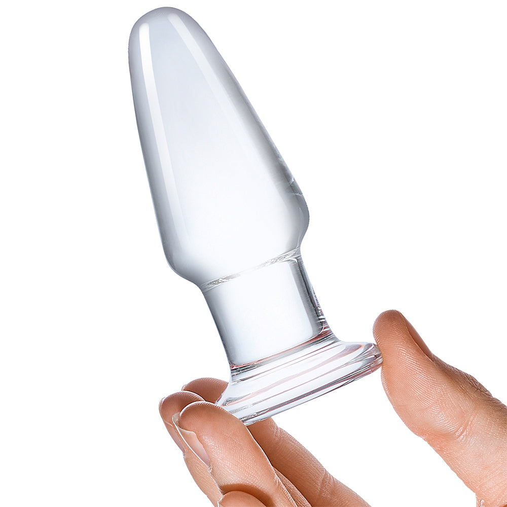 Glas - Butt Plug-Clear 3.5"