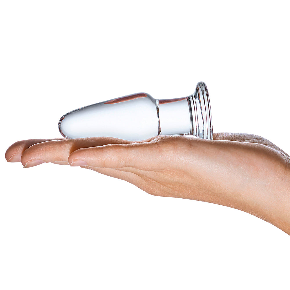 Glas - Butt Plug-Clear 3.5"