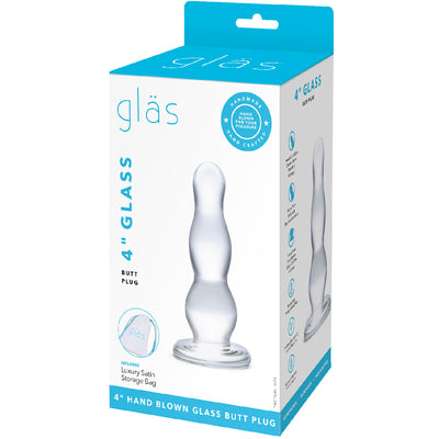 Glas - Butt Plug-Clear 4"