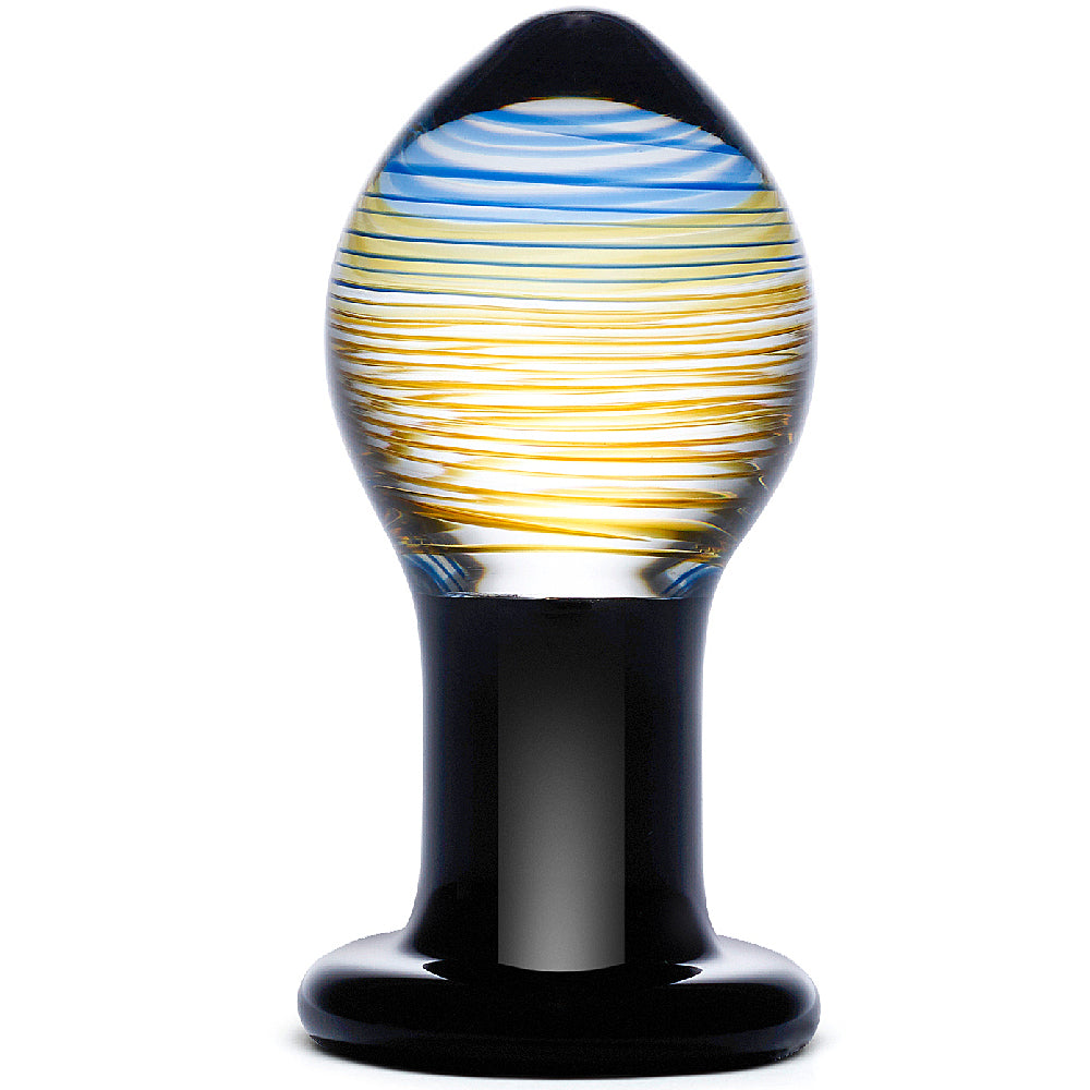 Glas - Galileo Butt Plug-Black 3.75"