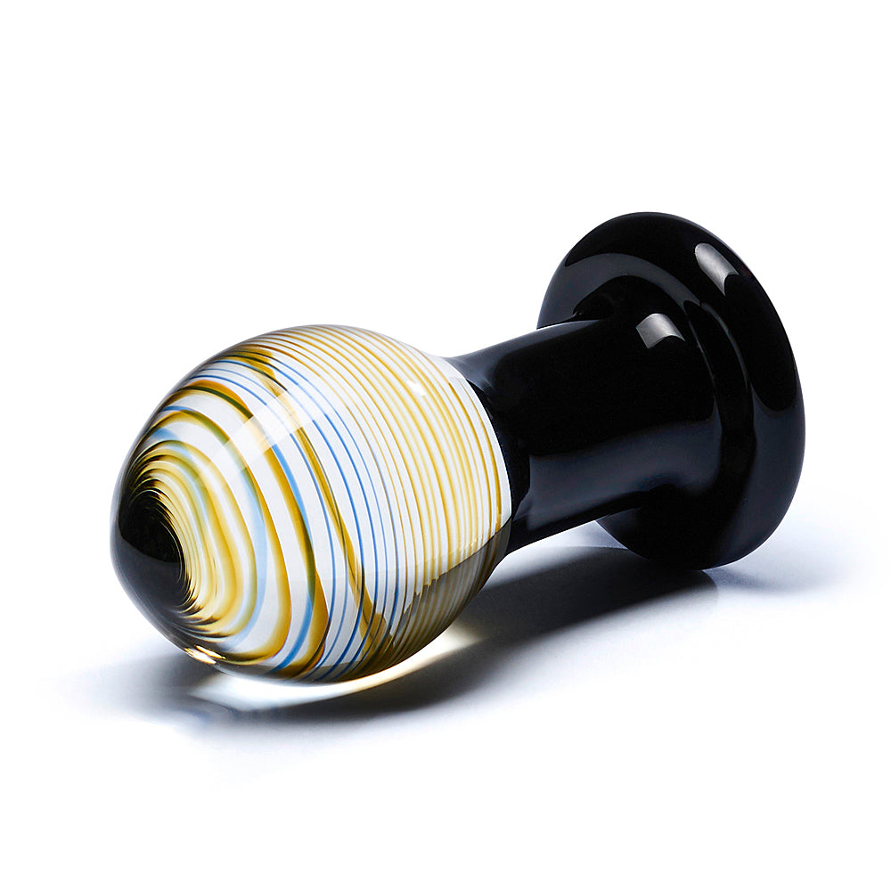 Glas - Galileo Butt Plug-Black 3.75"