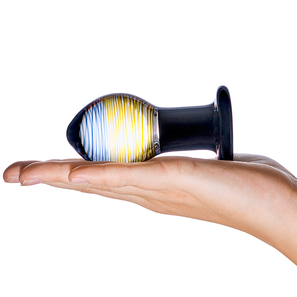 Glas - Galileo Butt Plug-Black 3.75"