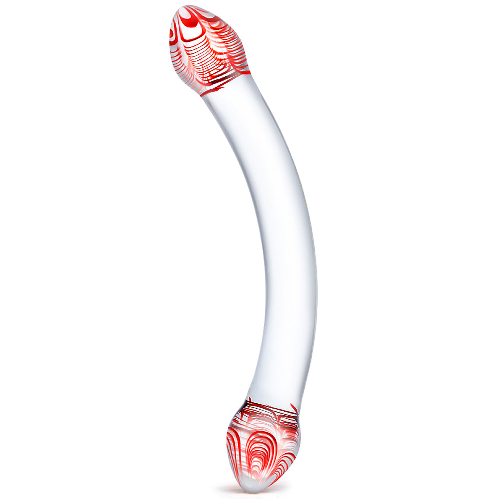 Glas - Red Head Double Dildo - 7"