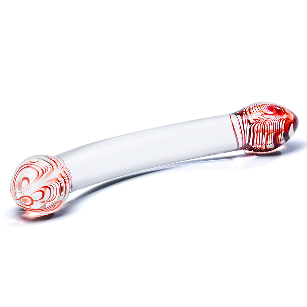 Glas - Red Head Double Dildo - 7"
