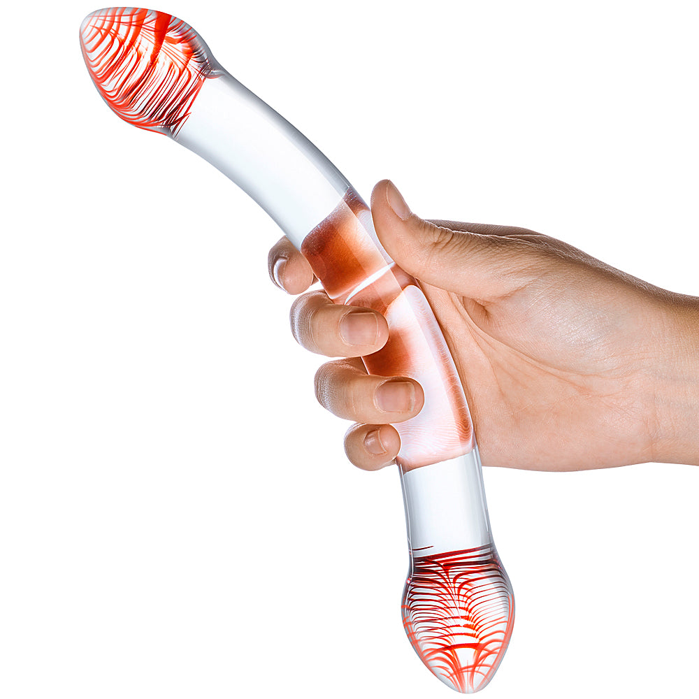 Glas - Red Head Double Dildo - 7"