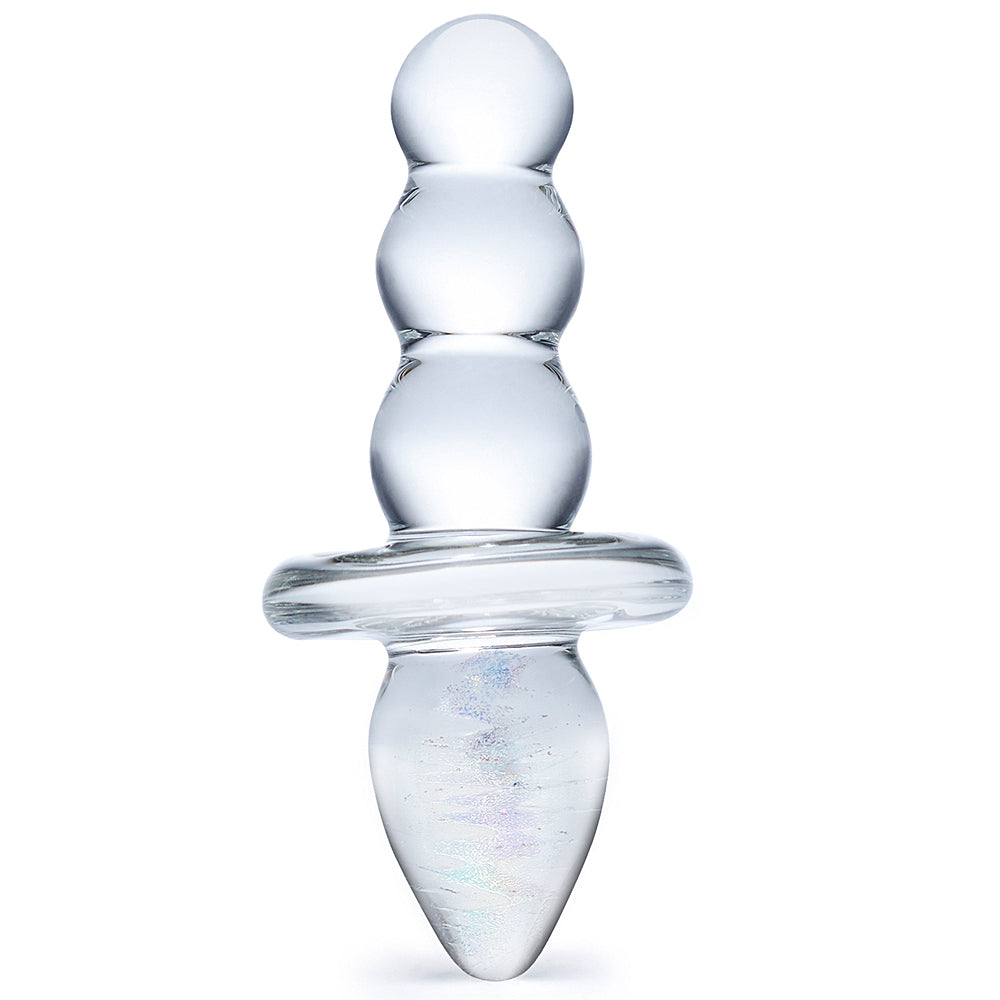 Glas - Titus Beaded Butt Plug