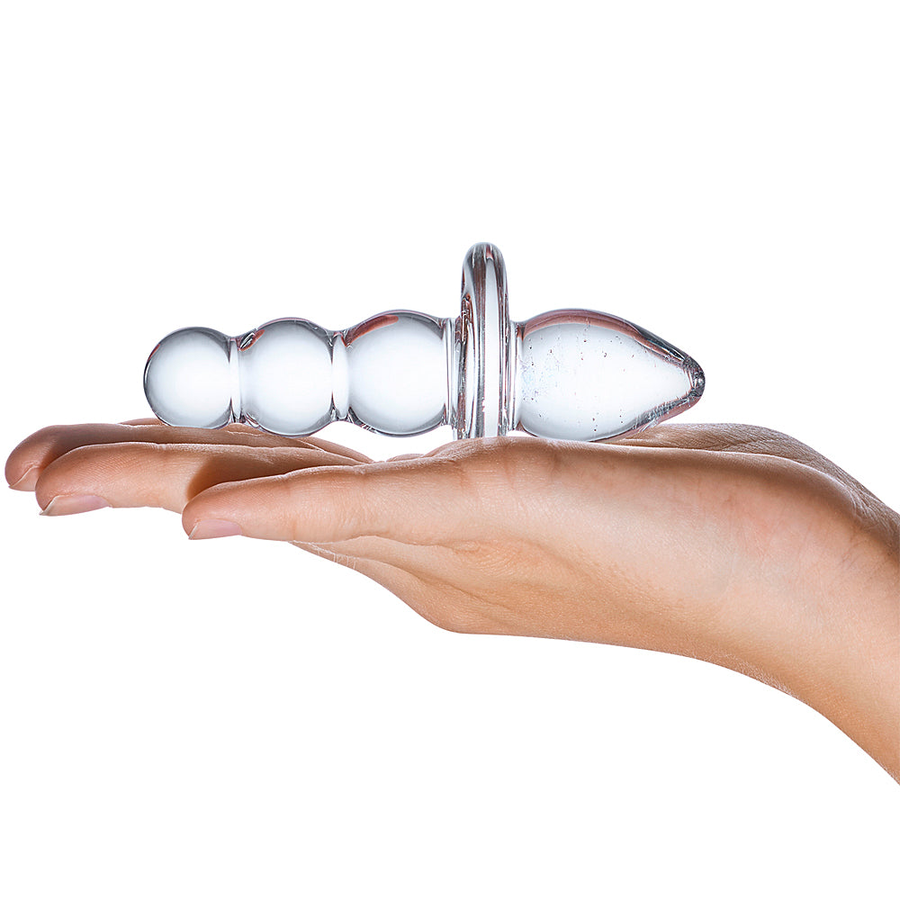 Glas - Titus Beaded Butt Plug