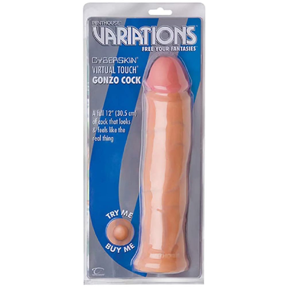 Cyberskin Virtual Touch Gonzo Cock - 12" Flesh
