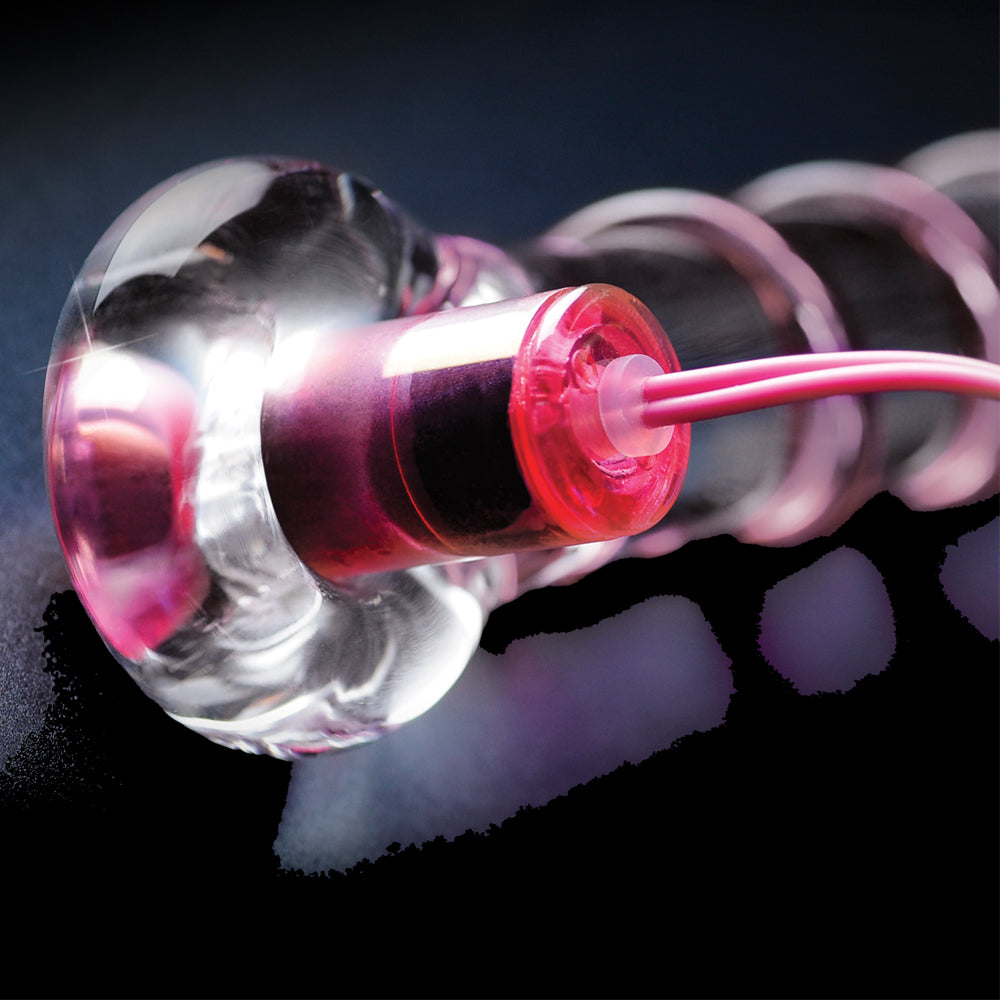 Pipedream - Icicles No.4 - 10 Function Vibrating Glass G-Spot - Pink 7"