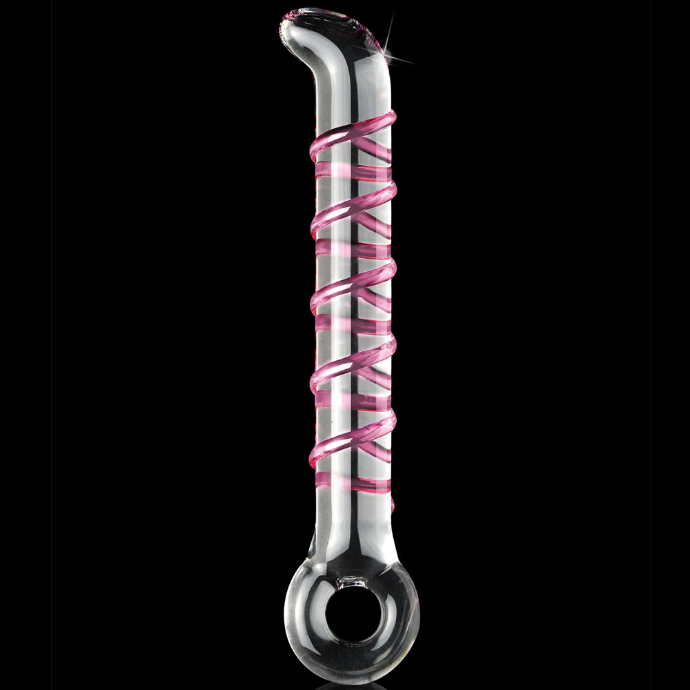 Pipedream - Icicles No.4 - 10 Function Vibrating Glass G-Spot - Pink 7"