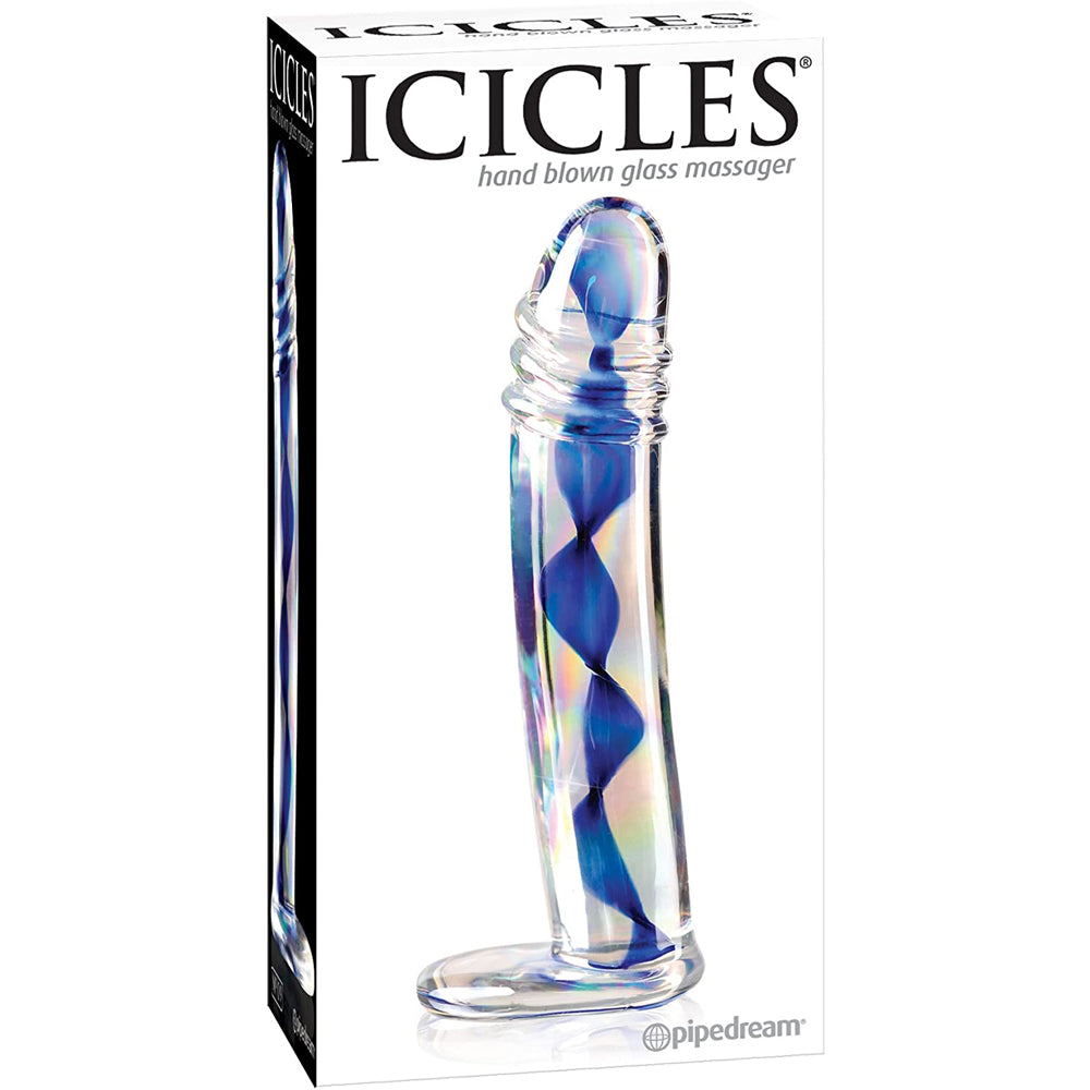Pipedream - Icicles No.9 - 6.25" Blue Swirl