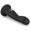 Impressions N1 Vibrating Silicone Dildo With Suction Cup - 6.75" Black