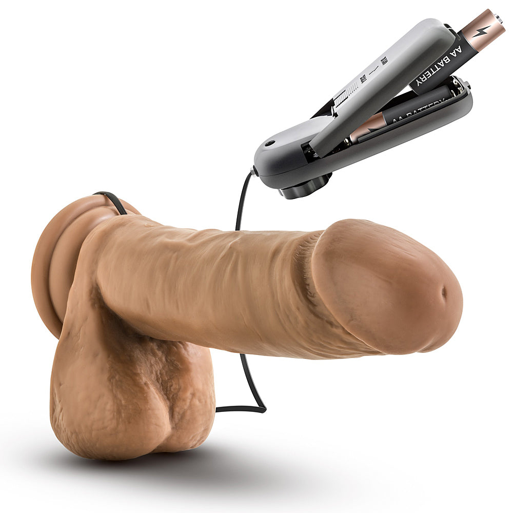 Blush Novelties - Loverboy Soccer Champ Vibrating Realistic Dildo - 8" Mocha