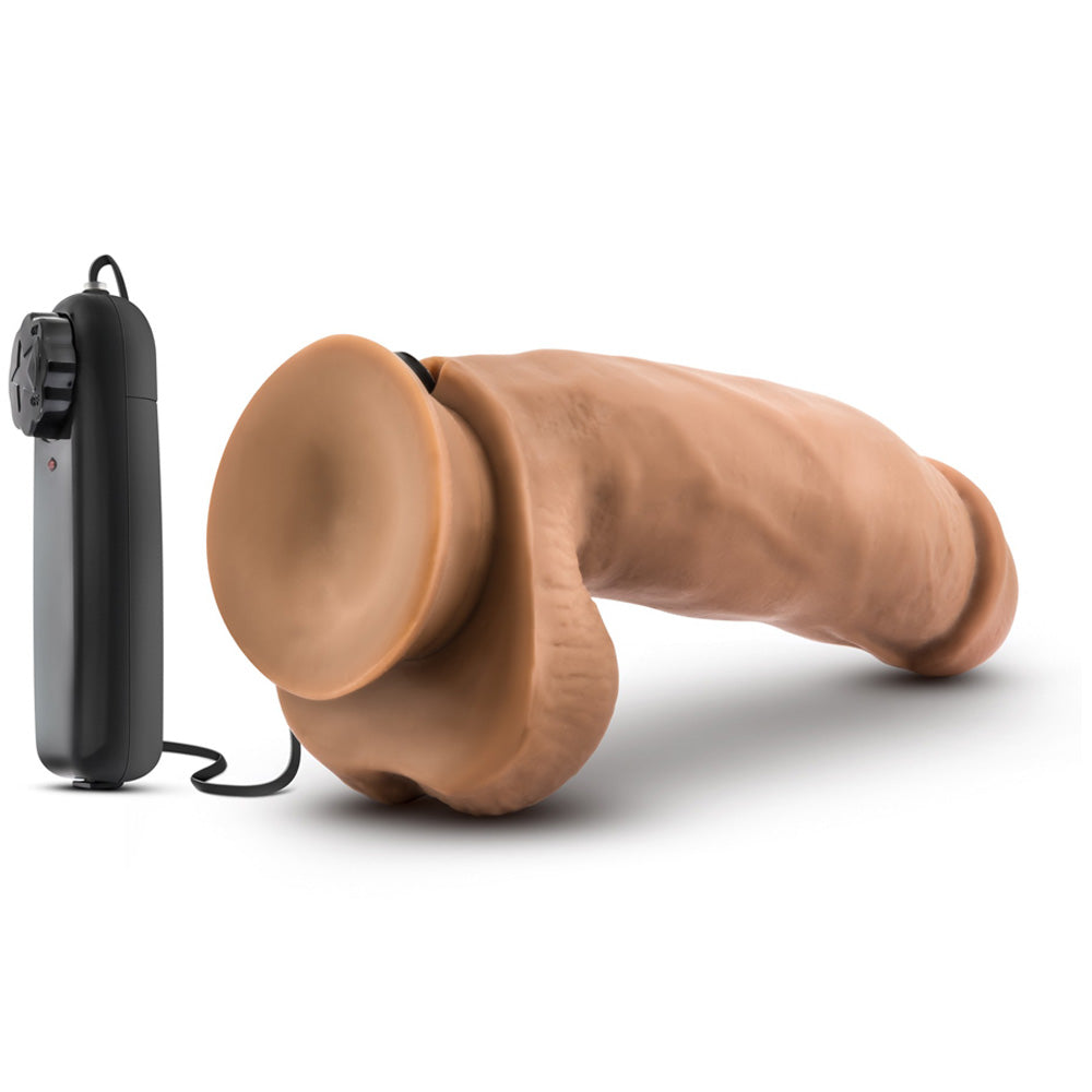 Blush Novelties - Loverboy MMA Fighter Vibrating Realistic Cock - 7" Mocha