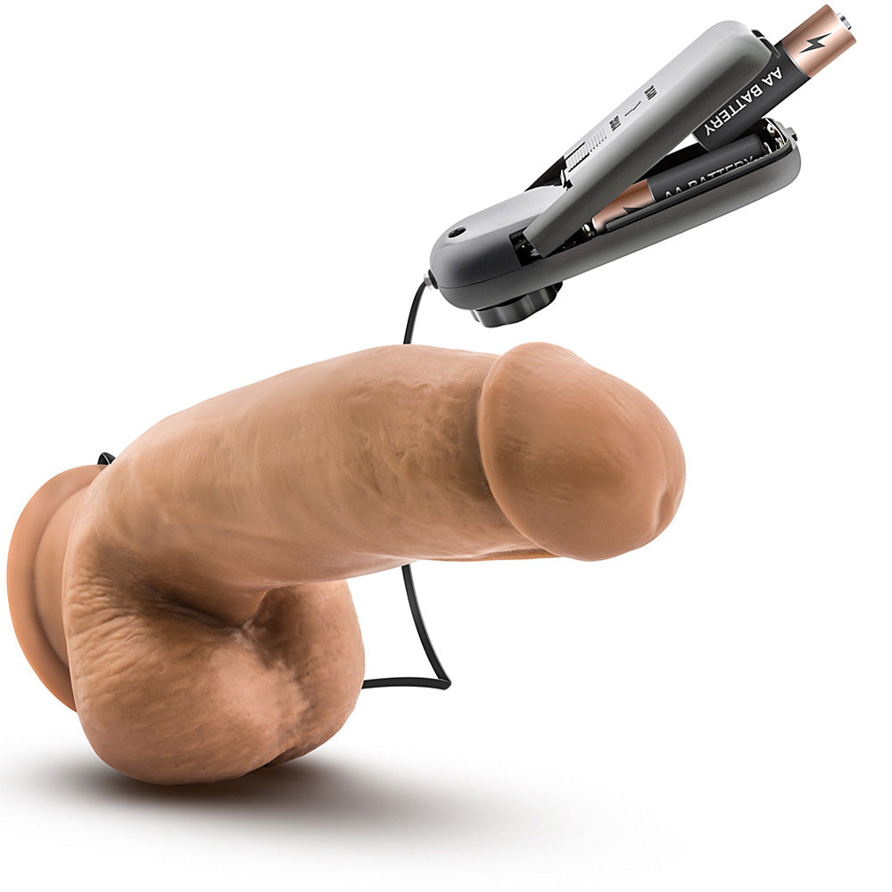 Blush Novelties - Loverboy MMA Fighter Vibrating Realistic Cock - 7" Mocha