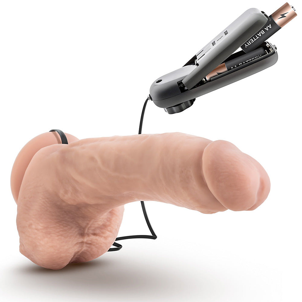 Blush Novelties - Loverboy Tennis Champ Vibrating Realistic Cock - 9" Vanilla