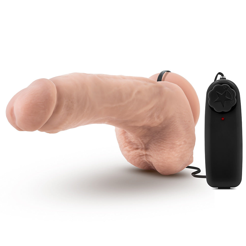 Blush Novelties - Loverboy Tennis Champ Vibrating Realistic Cock - 9" Vanilla