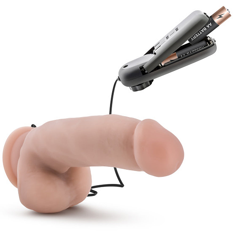 Blush Novelties - Loverboy The Quarterback Vibrating Realistic Cock - Vanilla 7"