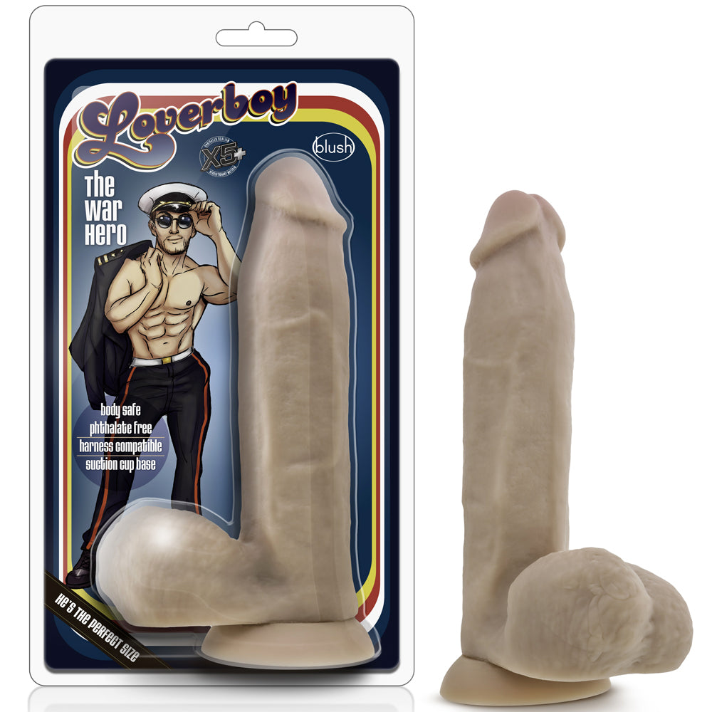 Blush Novelties - Loverboy Bad The War Hero - 8" Vanilla