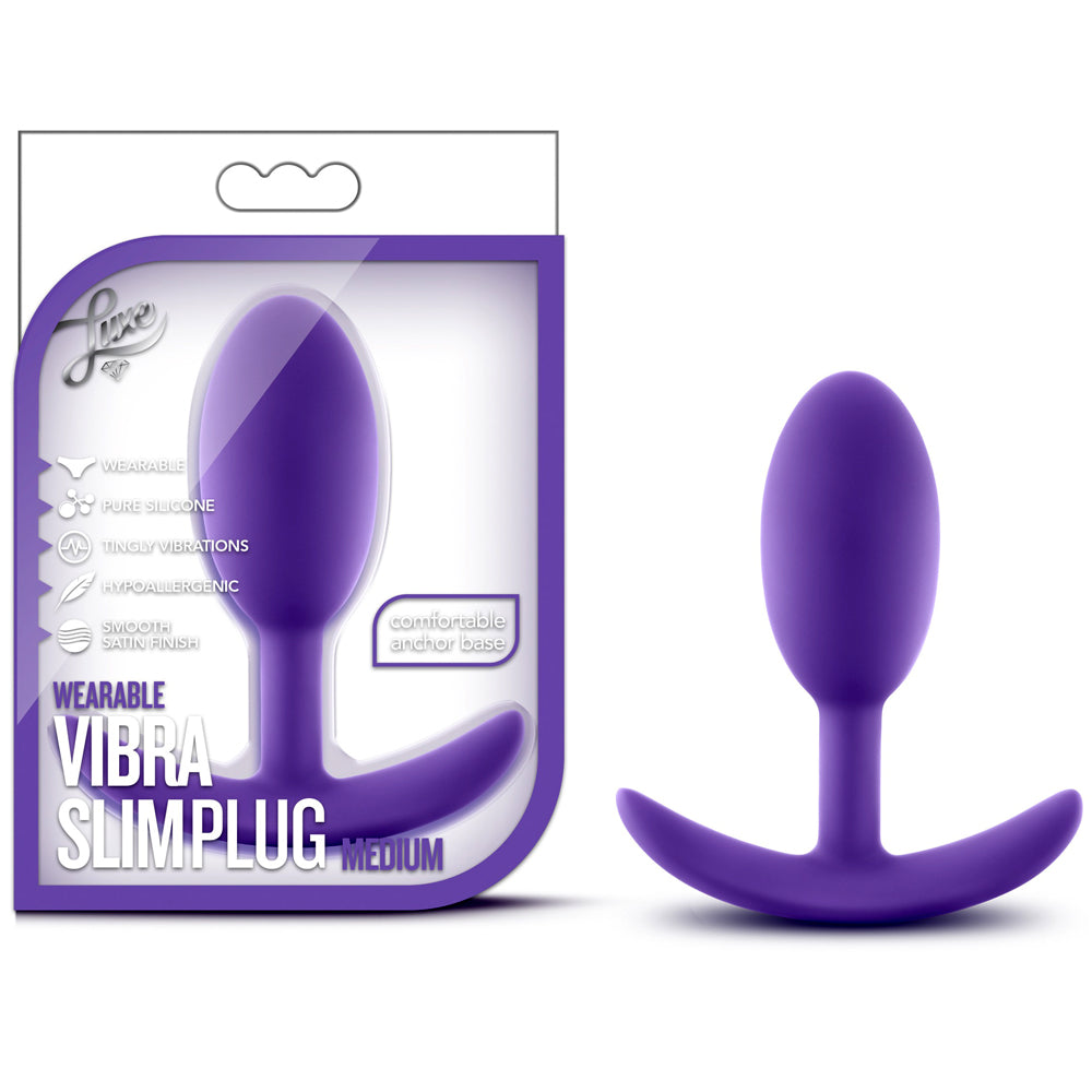 Blush Novelties - Luxe Wearable Vibra Slim Plug - Medium Purple
