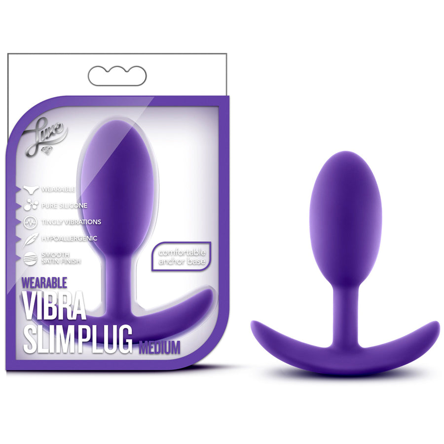 Blush Novelties - Luxe Wearable Vibra Slim Plug - Medium Purple