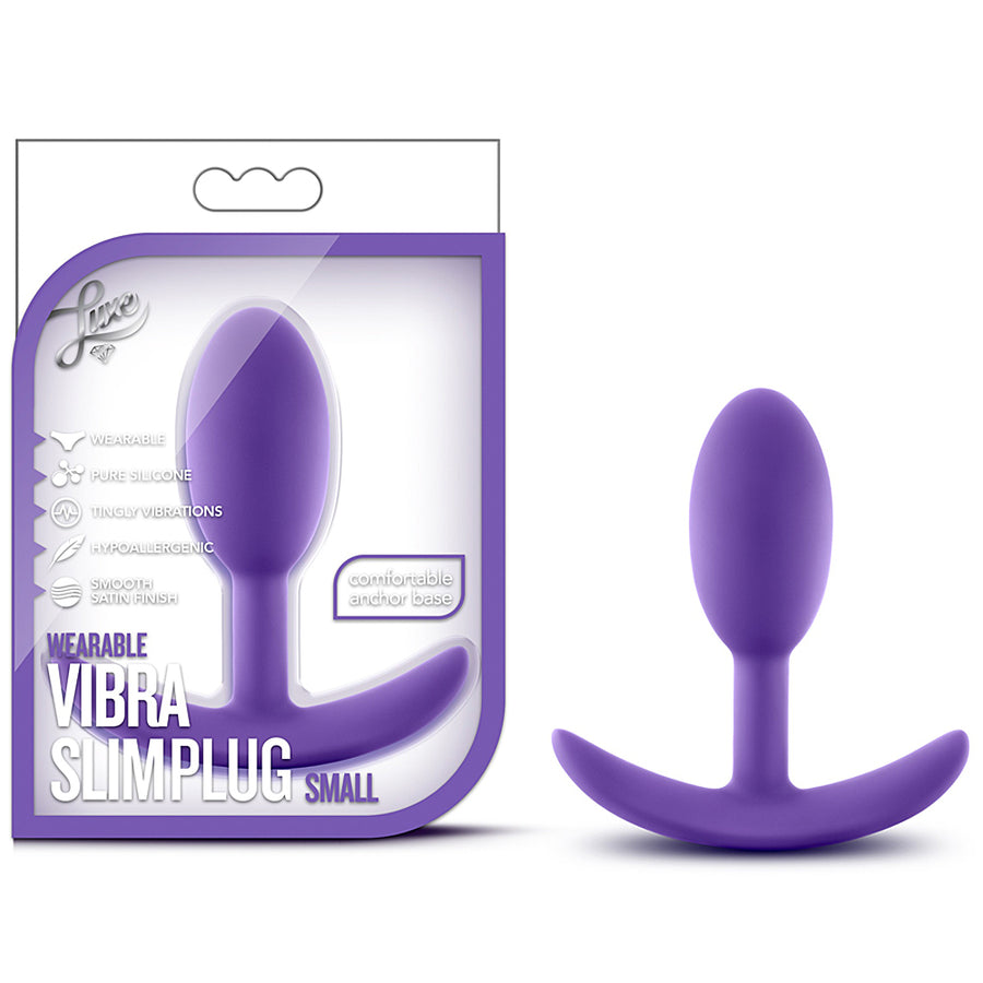 Blush Novelties - Luxe Wearable Vibra Slim Plug Small - Purple
