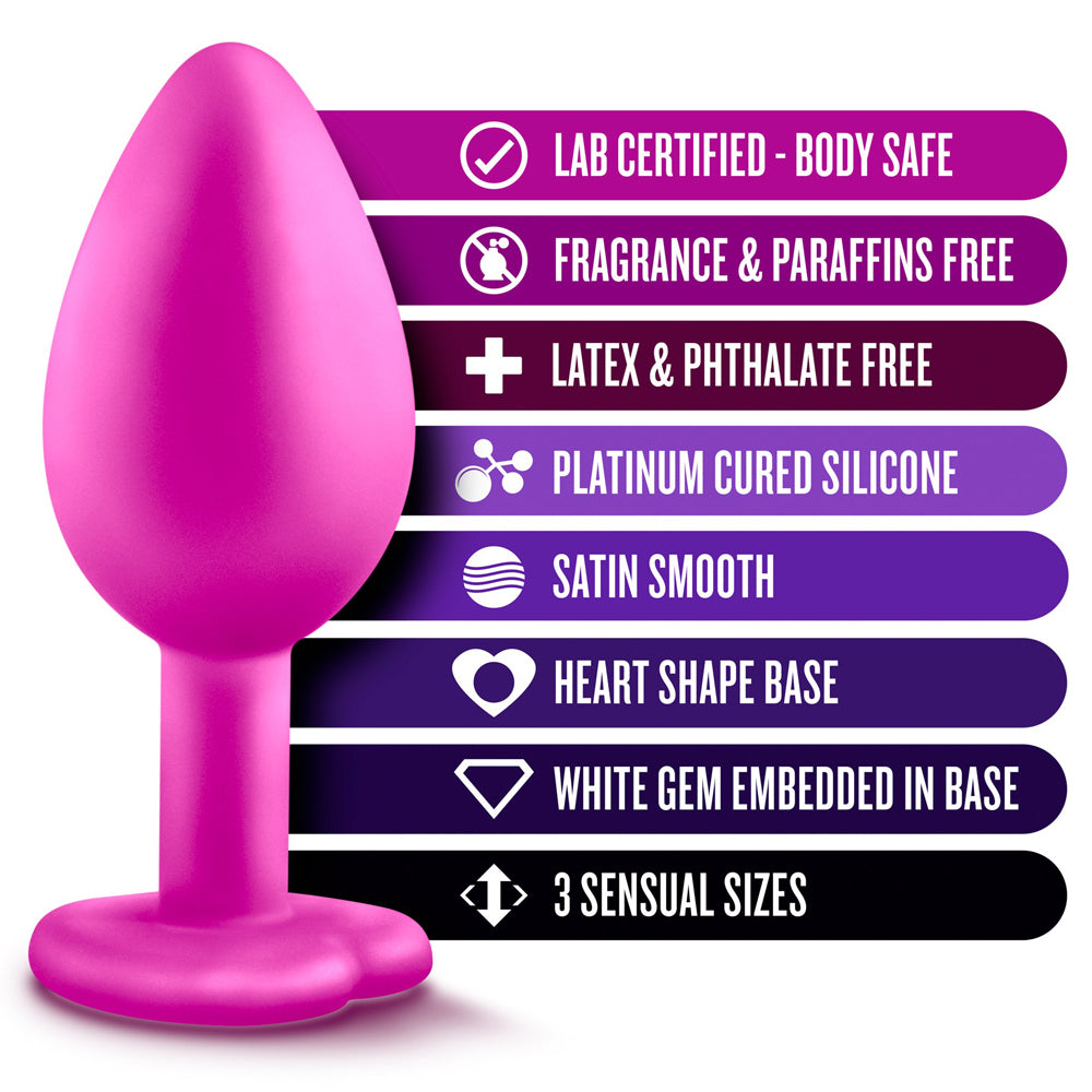 Blush Novelties - Luxe Bling Plugs Training Kit Pink w/White Gems