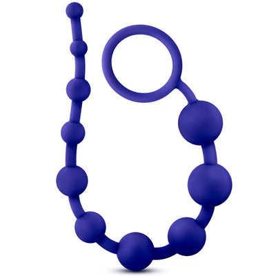 Blush Novelties - Luxe Silicone 10 Beads - Indigo