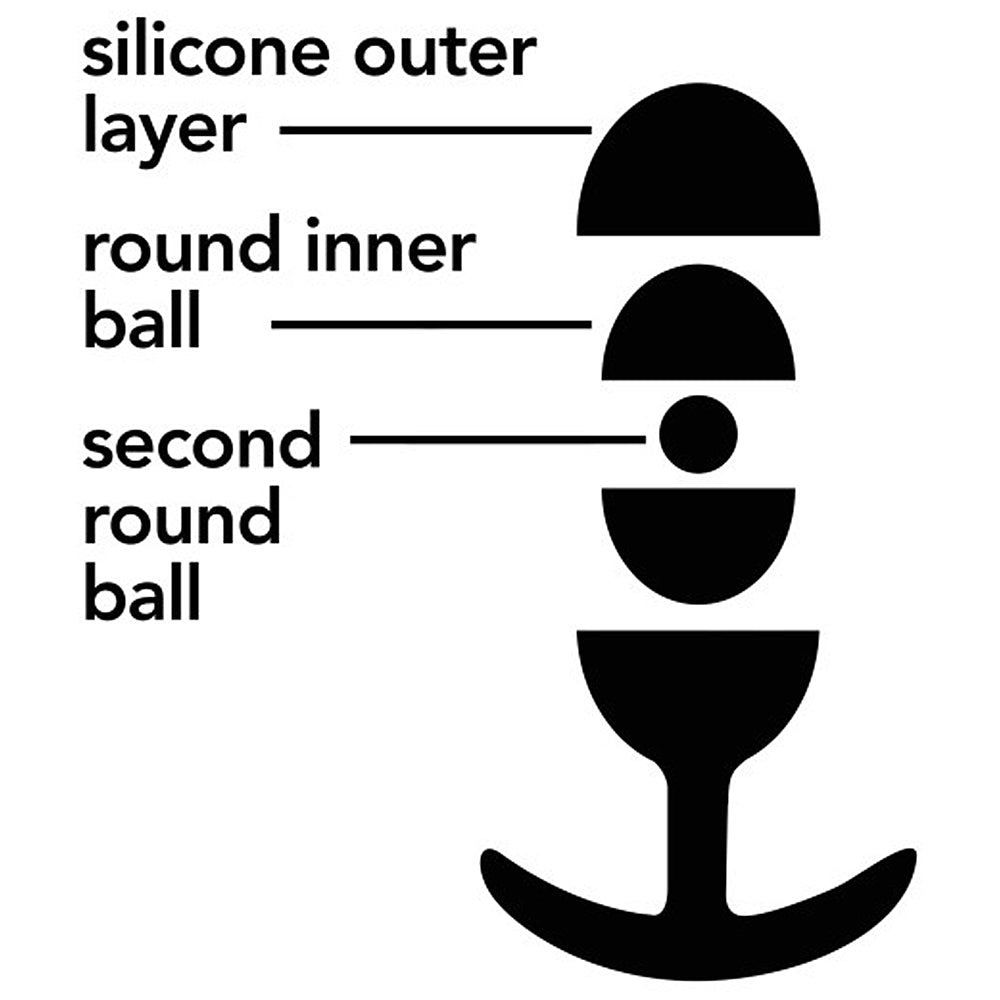 Blush Novelties - Luxe Wearable Vibra Slim Plug Medium - Black