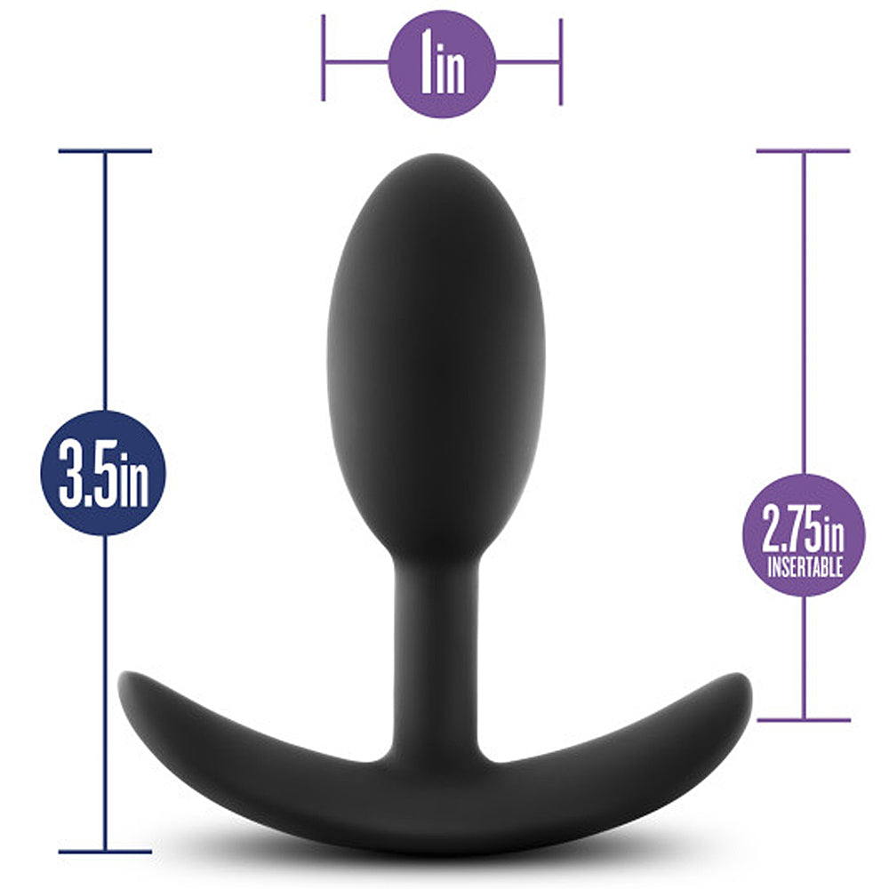 Blush Novelties - Luxe Wearable Vibra Slim Plug Small - Black