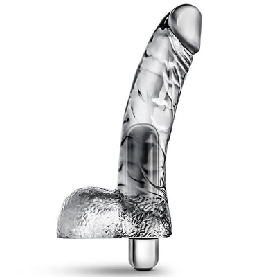 Naturally Yours Vibrating Ding Dong - 6.5" Clear