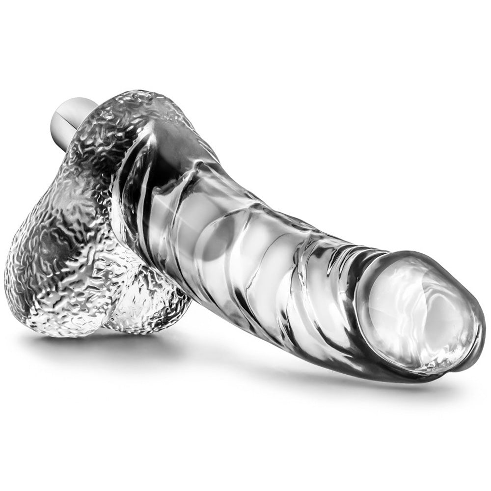 Naturally Yours Vibrating Ding Dong - 6.5" Clear