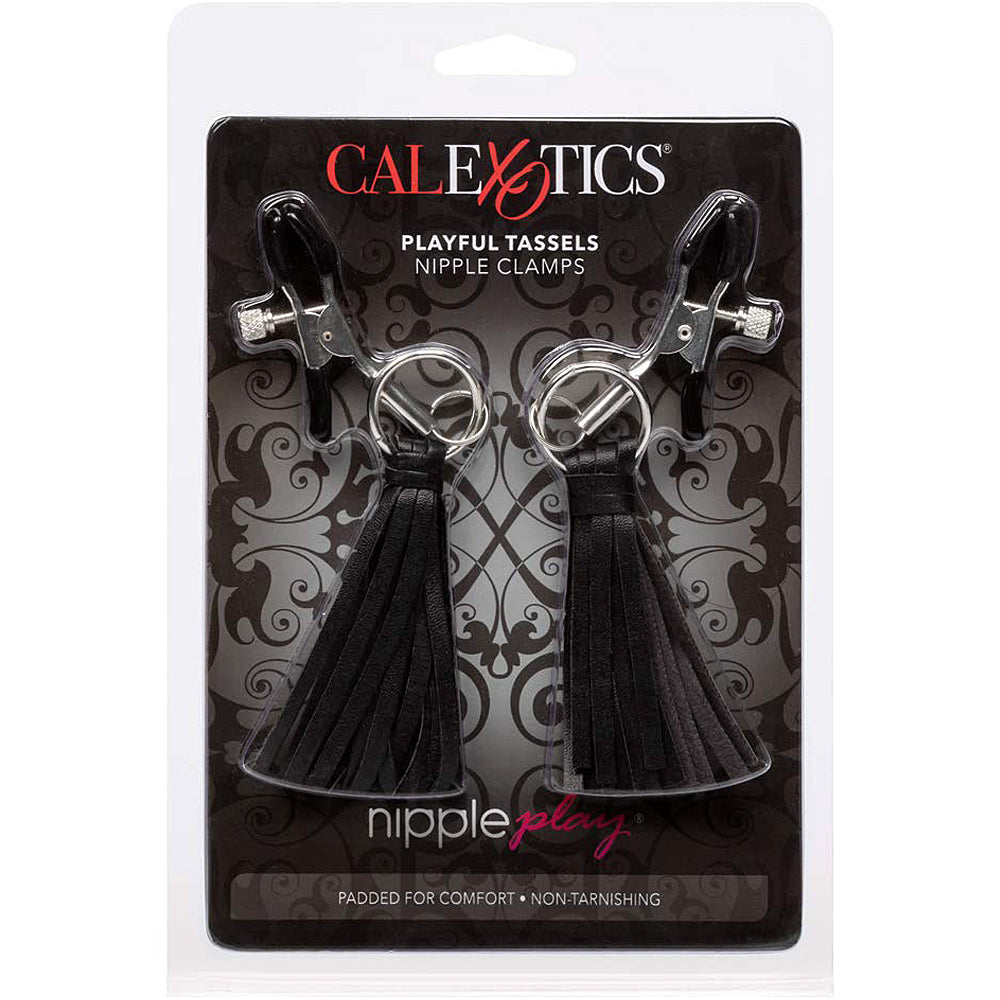 Cal Exotics - Nipple Play Playful Tassels Nipple Clamps - Black