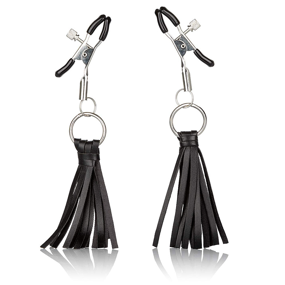 Cal Exotics - Nipple Play Playful Tassels Nipple Clamps - Black