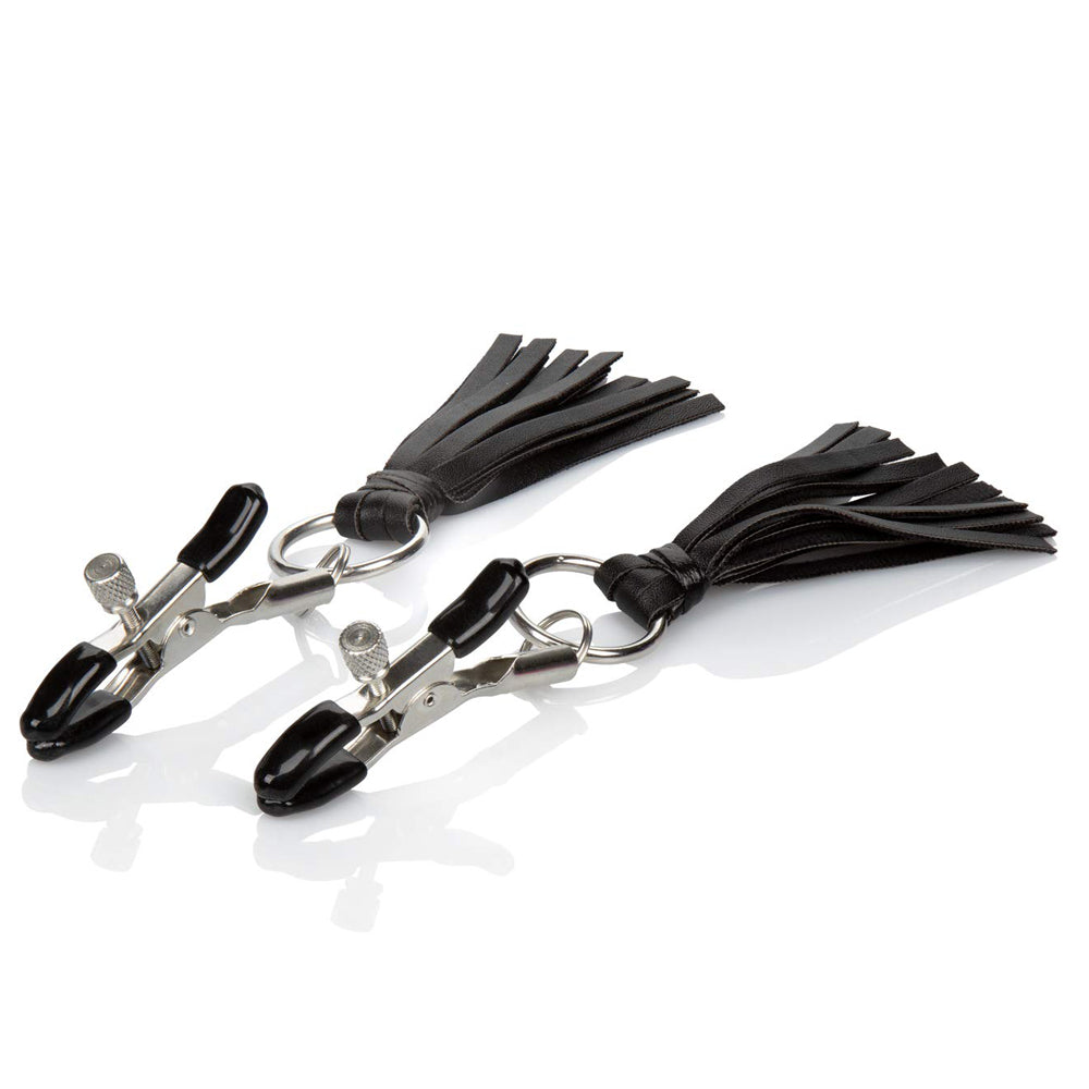 Cal Exotics - Nipple Play Playful Tassels Nipple Clamps - Black