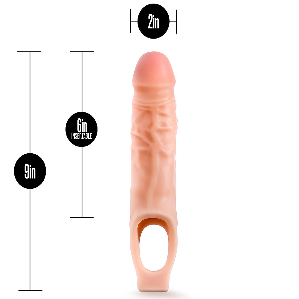 Performance Cock Sheath Penis Extender - 9" Vanilla