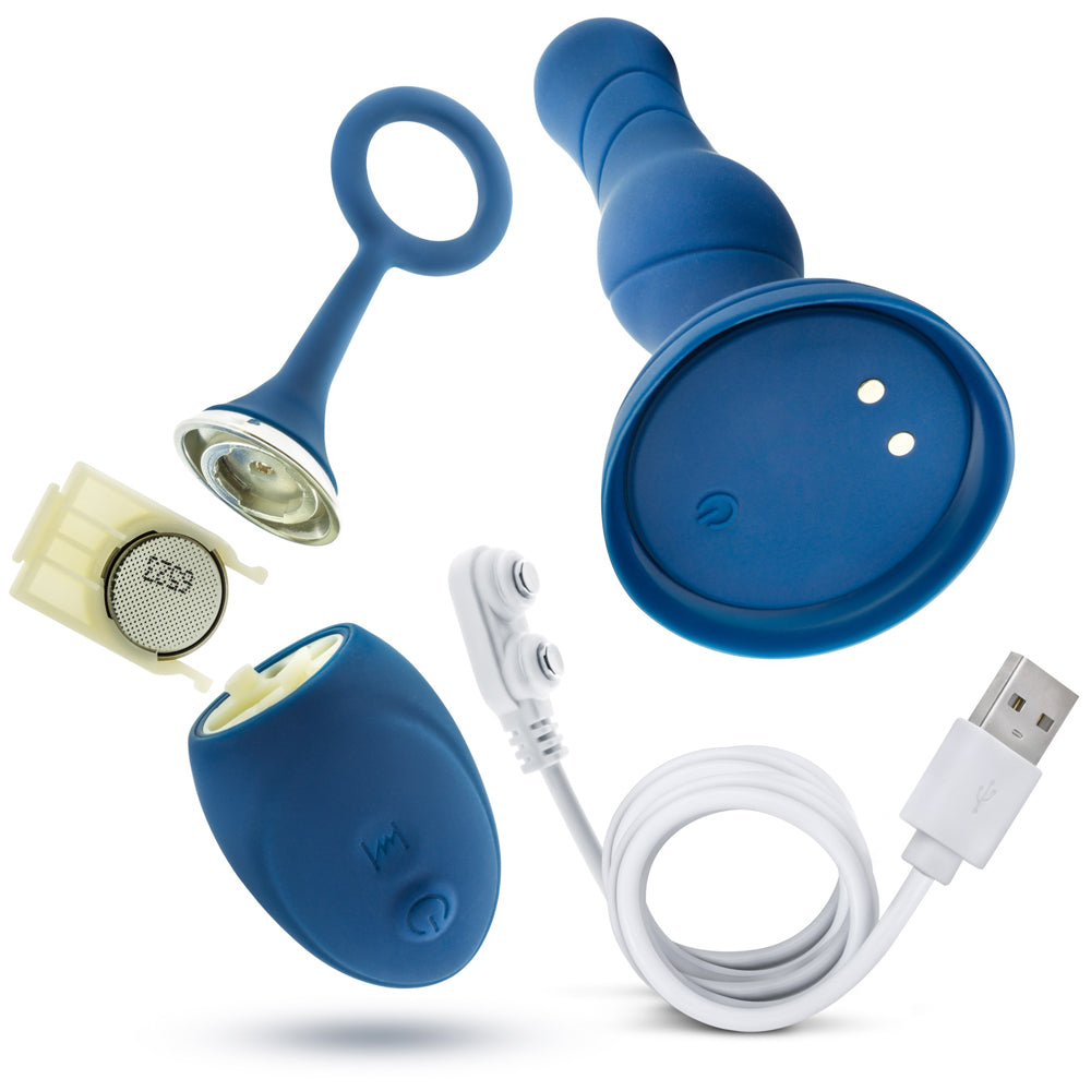 Performance Plus Dynamo Rechargeable Anal Plug - Blue